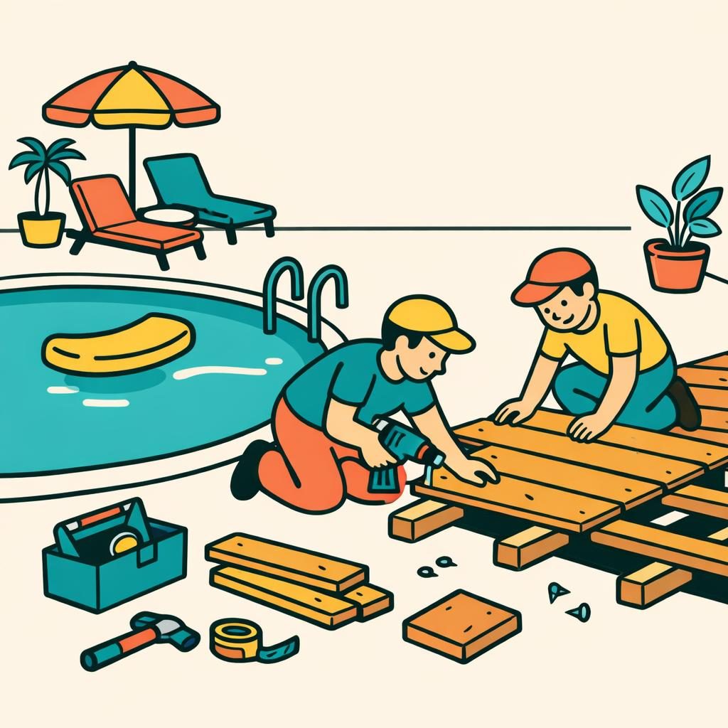 Pool Deck Installation